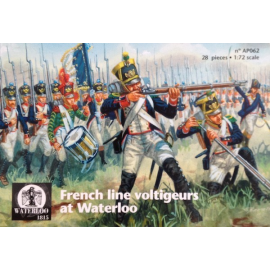 French Line Voltigeurs at Waterloo x 28 pieces Figure