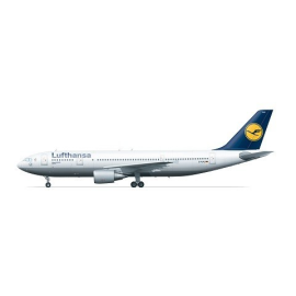 Airbus A300-600 Lufthansa silk-screened decals [includes Revell RV4206 Beluga parts] Model kit