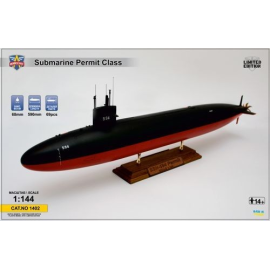 USS Permit (SSN-594) submarine Model kit
