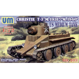 T-3 Christie US Medium tank Model kit