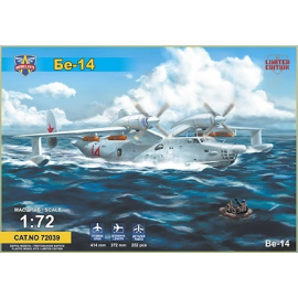 Beriev Be-14 flying boatThe kit ( limited edition - 500 pcs) includes:252 pcs;photo-etched plate;adhesive masks;1 camouflage sch