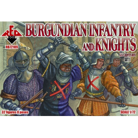 Burgundian Infantry and Knights Set 1 15 c Figure