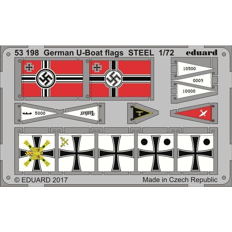 U-Boot U-IXC flags STEEL (designed to be used with Revell kits) 