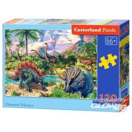 Dinosaur Volcanos, puzzle 120 pieces Jigsaw puzzle