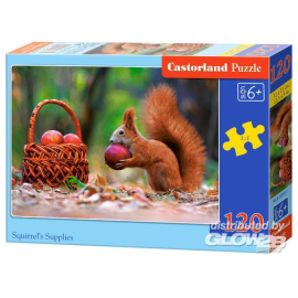 Squirrel's Supplies, Puzzle 120 pieces Jigsaw puzzle