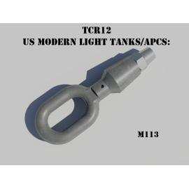 tow cables for Modern US light tanks and APCs. 3D designed/made. Contains: 4 resin ends + 0.5 m of tow cable. 