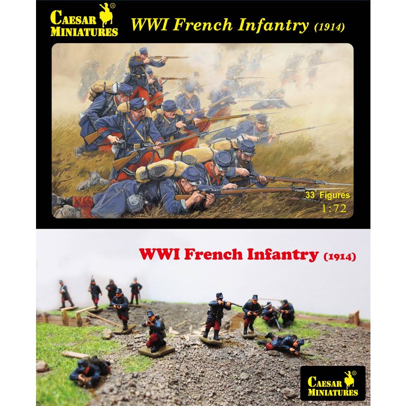 WWI French Infantry (1914) (although this is an old part number this is a brand new set that has never been released before) Fig