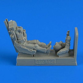 USAF Fighter Pilot with ejection seat for Northrop F-5E (designed to be used with Academy and AFV Club kits) Figure