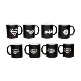 Justice League Mug 4-Pack Logos Collector's Edition 