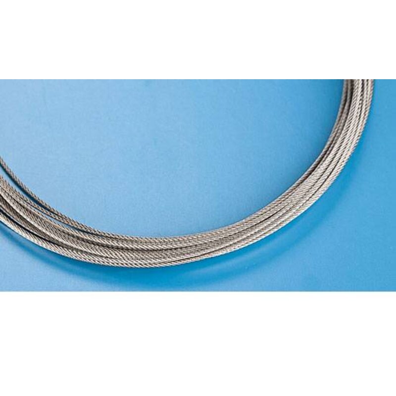 Stainless steel braided cable diam. 0,8mmx10M Model kit