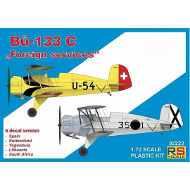 Bucker Bu-133C 'Foreign services' Product code: 922235 decal variants1. Bü-133C, Legion Condor, Tablada, Spain 19362. Bü-133C, S