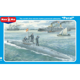 'Peral' The worlds first electric powered submarine. Built by the Spanish engineer and sailor Isaac Peral for the Spanish Navy. 