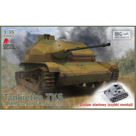 TKS Tankette with 20mm Gun Quick Build Tracks Model kit