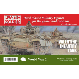 British Valentine Tank . Three models in the box. Contains options to build Mk.II, Mk.III or Mk.IX versions and has British and 