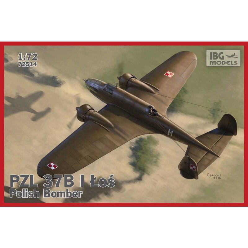 PZL.37B I Los (twin tail fin) - Polish Medium Bomber Model kit