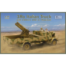 3Ro Italian Truck with 100/17 100mm Howitzer- brand new molds, first time in plastic - highly detailed chassis- many photo-etche