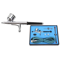 Double action airbrush case by gravity 