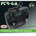PTR-6A V2 6-way radio + LIPO battery 