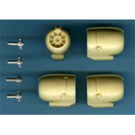 EC-121 Warning Star Engine Set [Military Constellation] - four units in resin supplied with cast reduction gearbox units (design
