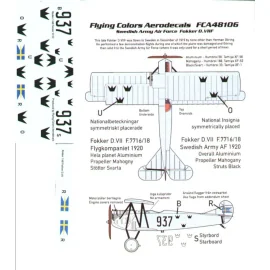 Fokker D.VIIIF No 937 Swedish Army Air Force