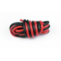Silicone Wires AWG14 2.12mm2 Red + Black Length 1m 