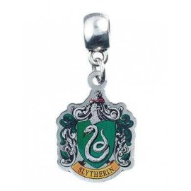 Harry Potter silver plated charm Slytherin Crest 