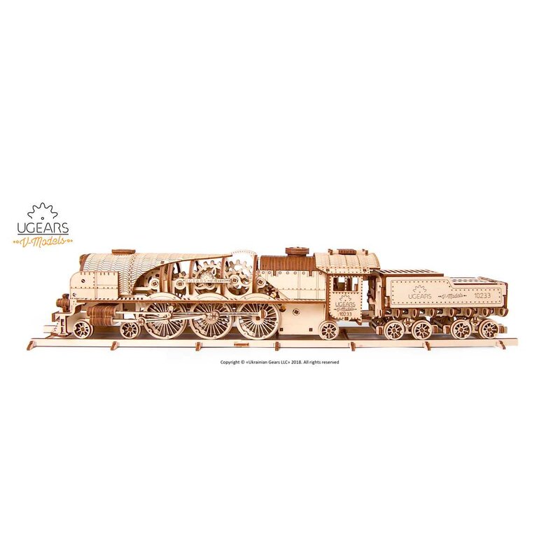 V-Express Steam Train Wooden scale model
