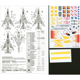 Sukhoi Su-17M/22 M4 Fitter K (4) Red 7307 6th FB Regt. Polish Air Force Yellow 34 827 Ind. reconnaissance Av. Regt. Ukaranian Ai