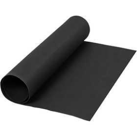 Faux Leather Paper, W: 50 cm, 350 g/m2, black, 1m Various papers