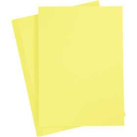 Card, A4 210x297 mm, 180 g, canary yellow, 20sheets 