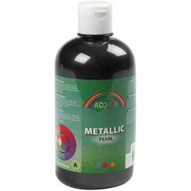 A-Color Acrylic Paint, black, 03 - metallic, 500ml 