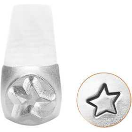 Embossing Stamp, size 3 mm, L: 65 mm, Star, 1pc Jewelry store