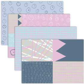 Decoupage Paper, sheet 25x35 cm, 17 g, pastel colours, 8mixed sheets Various papers