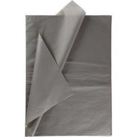 Tissue Paper, sheet 50x70 cm, 14 g, grey, 25sheets Various papers