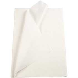 Tissue Paper, sheet 50x70 cm, 14 g, white, 25sheets 