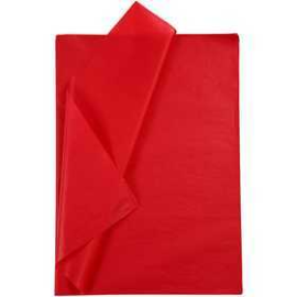 Tissue Paper, sheet 50x70 cm, 14 g, red, 25sheets 