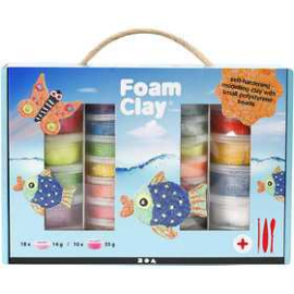 Foam Clay® Set, asstd colours, 1set Modelling clay