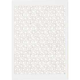Lace Patterned cardboard, white, sheet 10.5x15 cm, 200 g, 10pcs Various papers