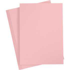 Card, light red, A4 210x297 mm, 220 g, 10pcs Various papers