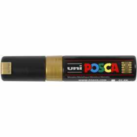 Uni Posca Marker, line width: 8 mm, PC-8K , gold, broad, 1pc 