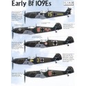 Early Messerschmitt Bf 109Es (5) Yellow 15 6/JG26 Red 9+~ 2/JG20 2/JG1 Yellow 3 3/JG51 3rd Staffel Red 6 2/JG3. All RLM 70/71/65