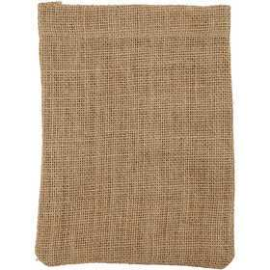 Bag, size 15x20 cm, 275 g/m2, brown, 4pcs Textile