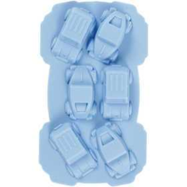 Silicone Mould, hole size 30x45 mm, 12.5 ml, light blue, cars, 1pc Modeling