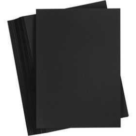 Card, A5 148x210 mm, 200 g, black, 100sheets Various papers