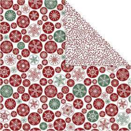 Design Paper, sheet 30.5x30.5 cm, 180 g, , ice erystals and dots, 5sheets Various papers