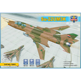 Sukhoi Su-22UM3K advanced two-seat trainer (Export version) Kit includes: &bullet; 221 parts;&bullet; PE sheet&bullet; Adhesiv