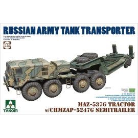 MAZ-537G Tractor with CHMZAP-5247G Semi-trailer Model kit