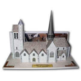 Model St. Martin Church of Egreville (77) Building model kit