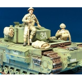 Brit. Infan. riding w/Churchill Tank /2F Figure