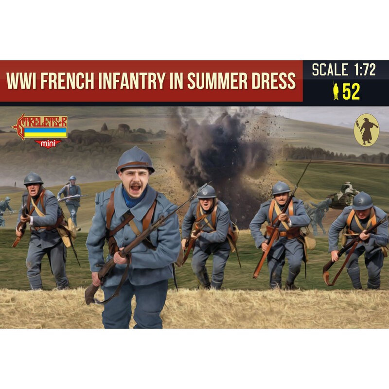 French Infantry in Summer Dress WWI Figure